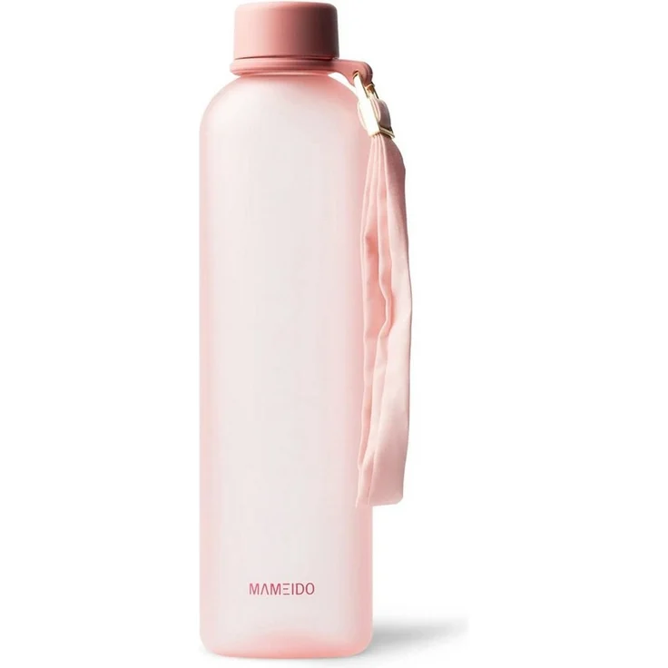 MAMEIDO Trinkflasche, auslaufsicher mit Zeitmarkierung und Handschlaufe in 1000 ml & 1500 ml – Bild 1