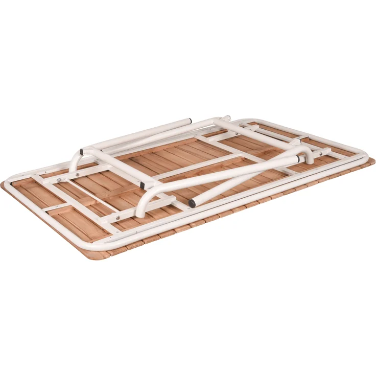Garten-Sitzgruppe LOTTE 5-tlg. - Teak, Cremeweiß | Gartenmöbel-Set Gartengarnitur Garten-Essgruppe mit Stühlen und Esstisch – Bild 5