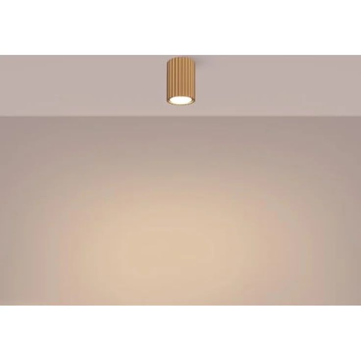 SOLLUX lighting Deckenlampe Aluminium, 1-flammig, kompakt 6,5 x 6,5 x 10 cm, Karbon Gold, IP20, GU10 kompatibel – Bild 4