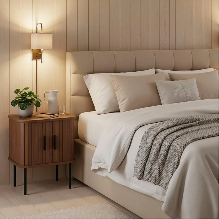 Home affaire Nachtkommode, 2 Schiebetüren