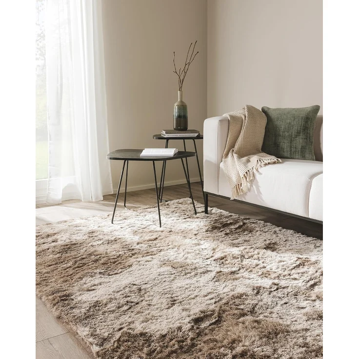 benuta Teppich Whisper, rechteckig, Höhe: 31 mm, Hochflorteppich Wohnzimmer, Schlafzimmer, Esszimmer, Flur, Weich