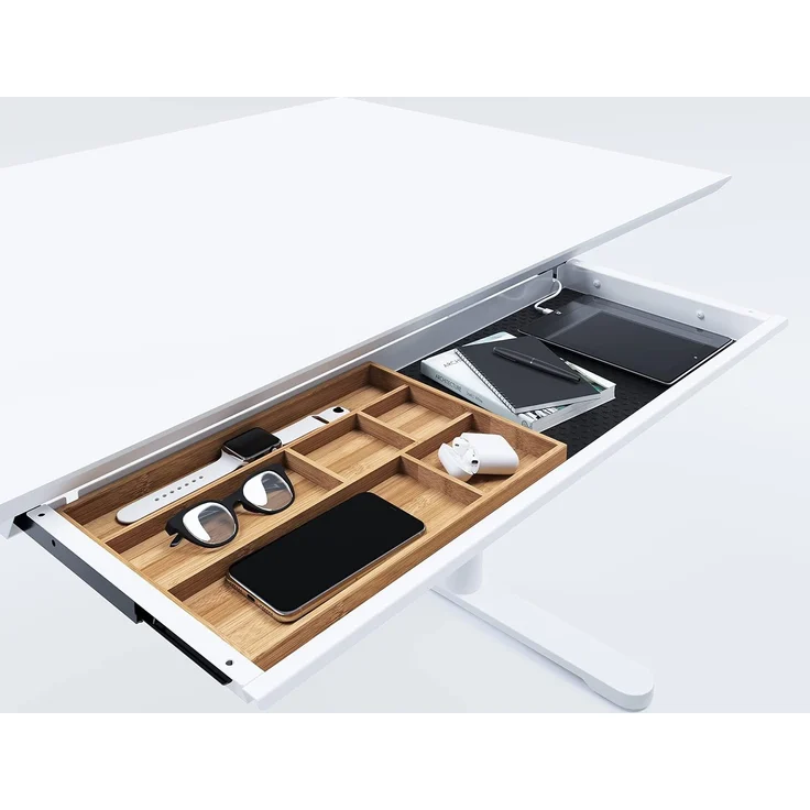 SLS 670 PRO Schreibtisch - 200 , Lichtgrau , Silber – Bild 1