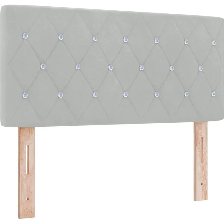 vidaXL Kopfteil Hellgrau 90 cm Samt (Art-Nr 42007075) – Bild 1
