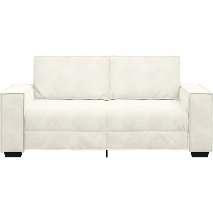 vidaXL 2-Sitzer-Sofa Creme 180x78x84 cm Samt 4105028 – Bild 3