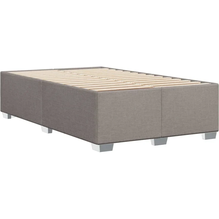vidaXL Bettgestell ohne Matratze Taupe 120x190 cm Stoff 3284461 – Bild 5