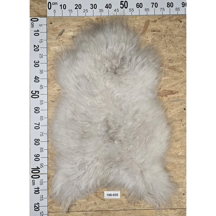 Provellus Schaffell Echt, Naturweiß-Creme, ca 123 cm, Langflor, Öko gegerbt, Unikat 166-035, ca 123 cm, Naturweiß / Weiß / Creme, ca 123 cm – Bild 2