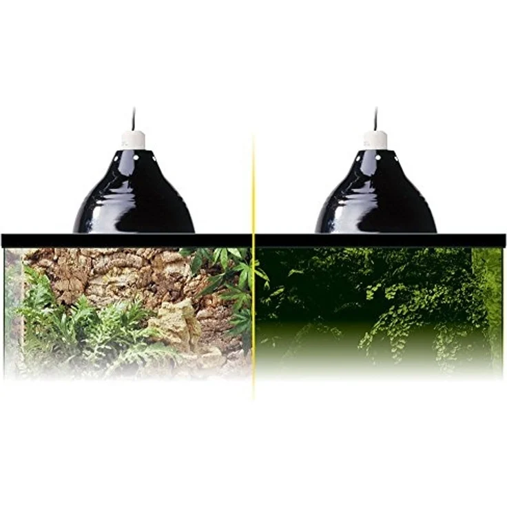 Exo Terra Glow Light, Porzellan-Klemmlampe und Leuchtreflektor, fuer Lampen bis 200W, Durchmesser 25cm – Bild 3