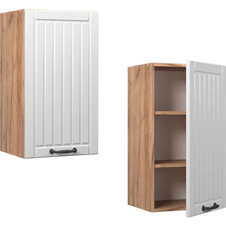 Hängeschrank Fame-Line Weiß Landhaus 40 cm Vicco – Bild 5