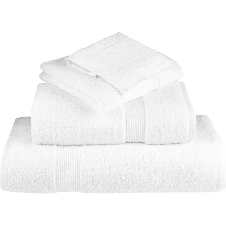 vidaXL Premium-Waschtücher SOLUND 10 Stk. Weiß 30x30 cm 600 g/m² 137118 – Bild 4