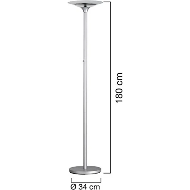 Unilux Stehleuchte Variaglass LED metallgrau – Bild 4