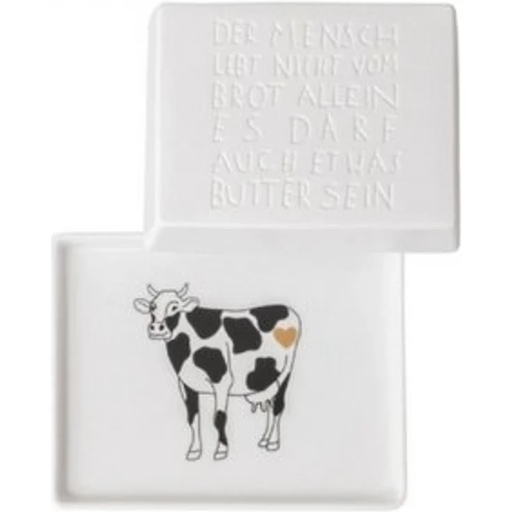 Räder Butterdose Der Mensch Lebt Nicht 14,5x11,5x5,5 cm – Bild 6