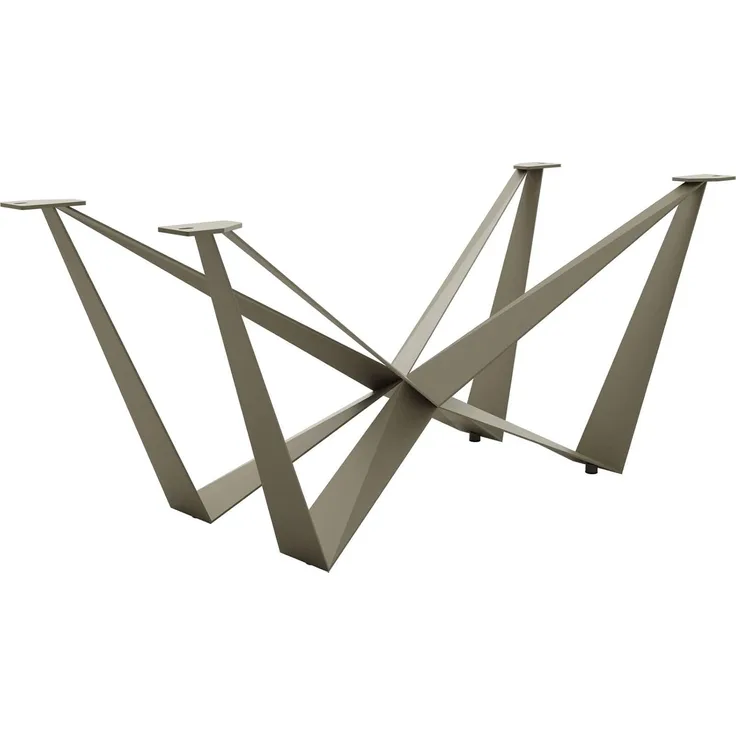 Tischgestell Spider Metall Effektfinish Titan Tischplatten ab 200 cm