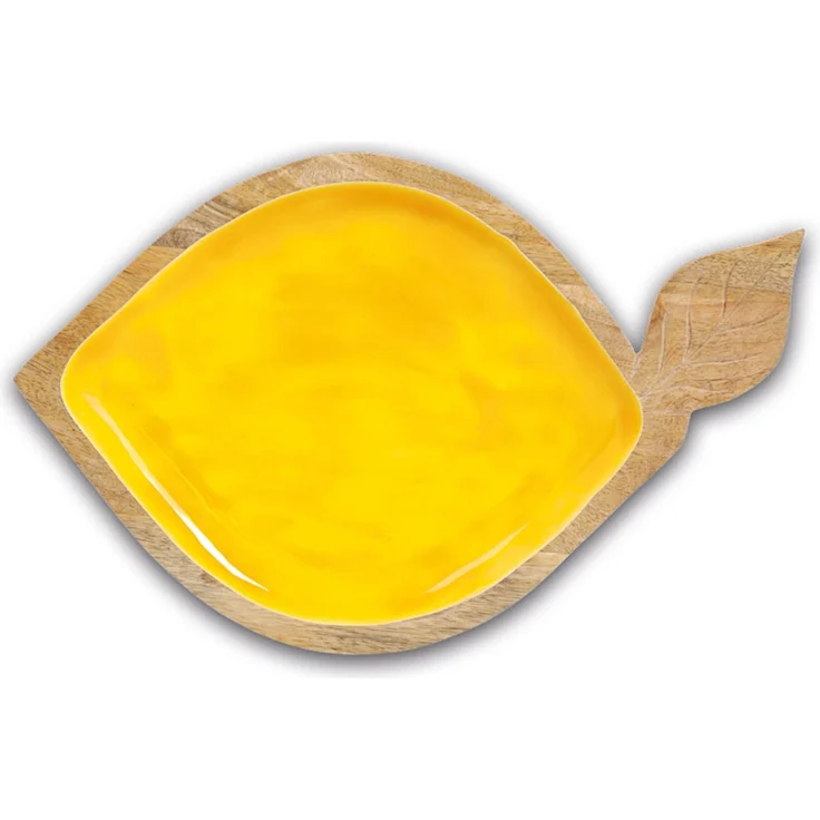 ZELLER 25706 Servierschale LEMON aus Mangoholz, ca. 37 x 23 x 2 cm – Bild 2