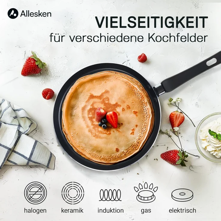 Pfannkuchenpfanne Aluminium ALLESKEN PEGGY 26 cm 1 Stück – Bild 5