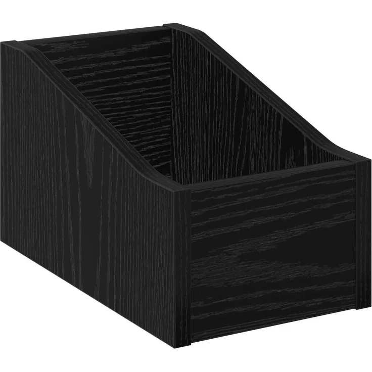 vidaXL LP Plattenbox Schwarz Eichen-Optik 18 x 32 x 18 cm 8012796 – Bild 2