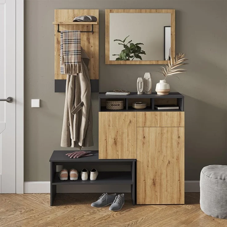 Wandgarderobe Selena Anthrazit 44 x 83 cm Vicco – Bild 4