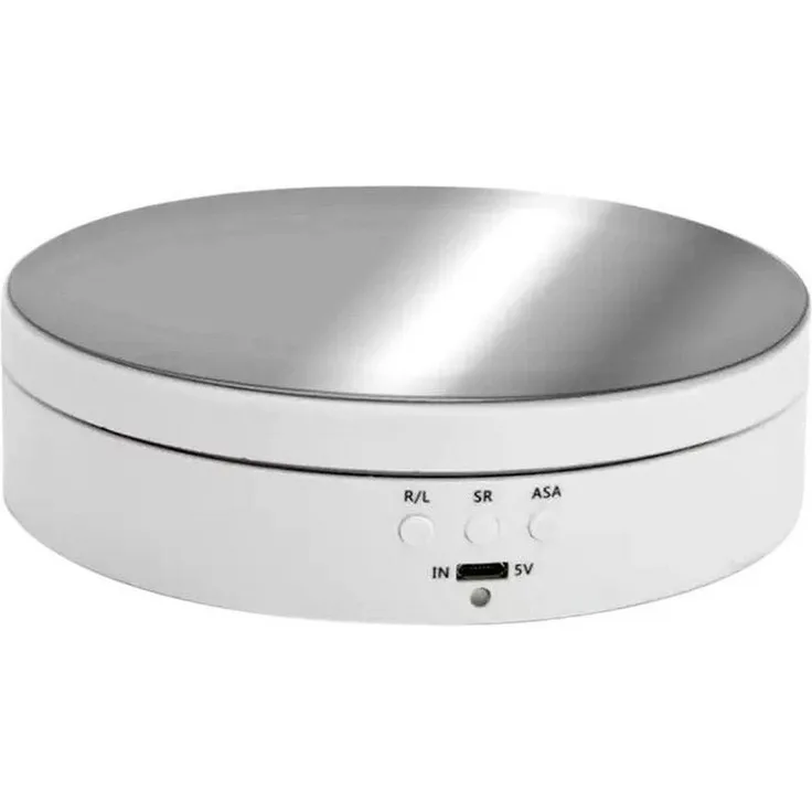 MEGAGOODS Schmuckkasten Drehteller 360° motorisiert Schmuckdisplay USB Strom drehbar DE.