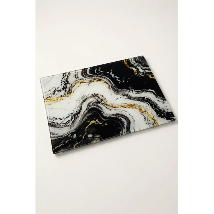 Hermia Concept 'Cms - 1040 - Marble' Glasschneidebrett, Mehrfarbig, 35 x 25 x 0,4 cm – Bild 2