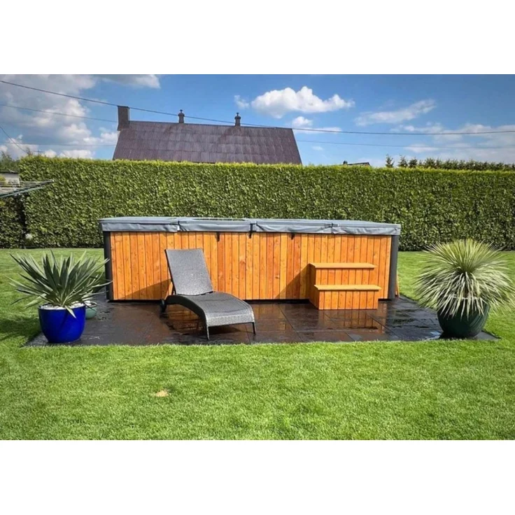 GardenAndPools Schwimmbad Kongo, 7,5 m³ Fassungsvermögen, 700 kg, 476 × 225 × 120 cm – Bild 4