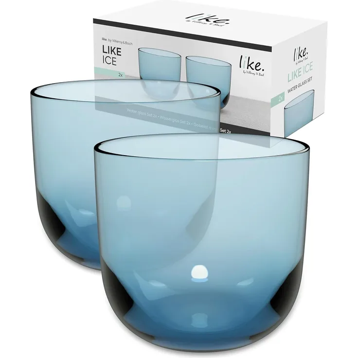 like. by Villeroy & Boch Like Glass Wasserglas 280 ml 2er Set Ice