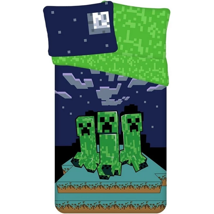Minecraft Design Kuschelige Bettwäsche Baumwolle, 140x200 cm & 80x60 cm – Bild 3