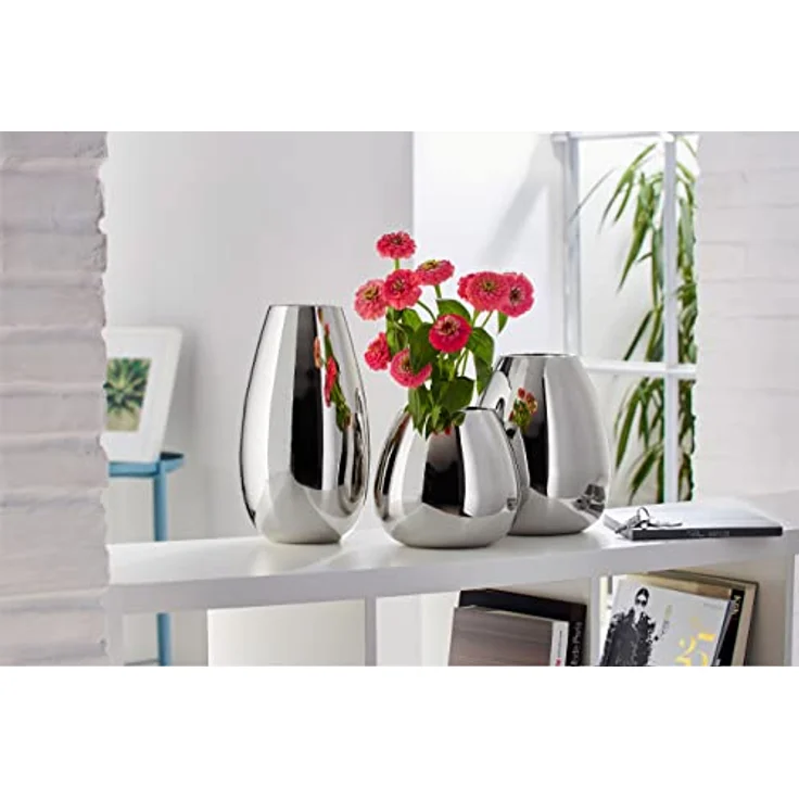 PHILIPPI Anais Vase, hochwertige Aluminiumvase in S, stabiler Fuß, ideal für große Blumenbouquets – Bild 3