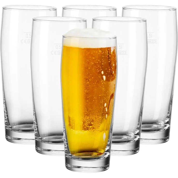 Van Well Willi Becher 0,5 l geeicht 6er Set – Bild 1