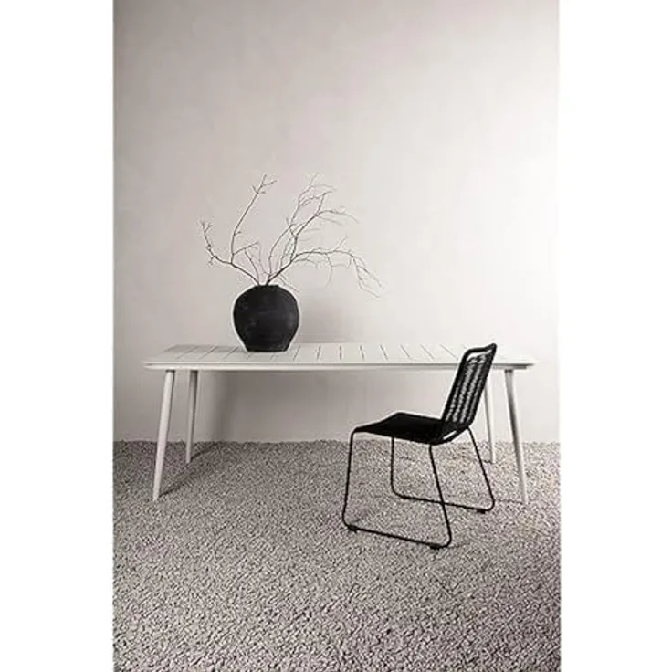 Gardenson Gartentisch, rechteckig, konisch, Beige, Metall, 90x75x200 cm, wetterbeständig