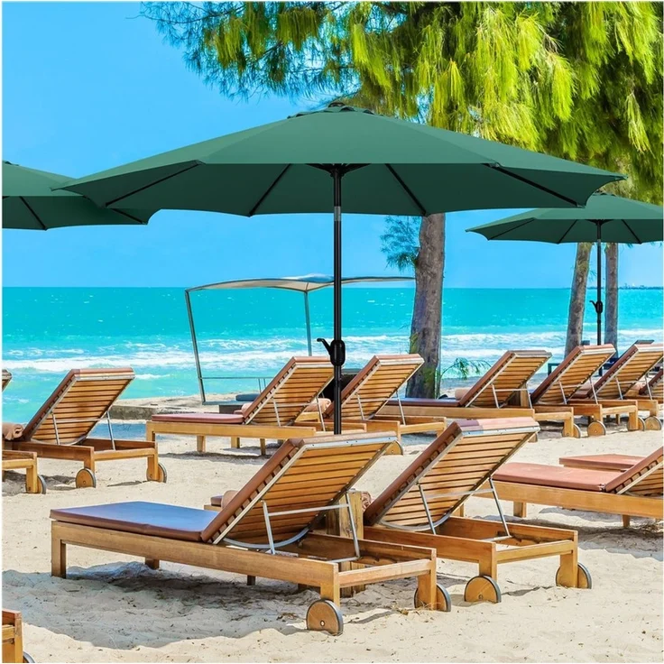 Yaheetech Sonnenschirm ∅ 222,5/261/294/326,5 cm, Gartenschirm mit Kurbel, Neigbar, UV Schutz 50+ – Bild 2