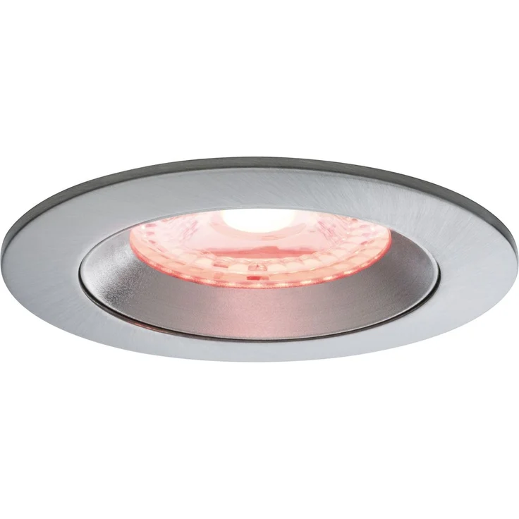 Paulmann SmartHome Zigbee Lens Einbauleuchten Set IP44 LED 3x4,8 W RGBW starr 230/24V 36W 80mm Chrom matt/Alu – Bild 3