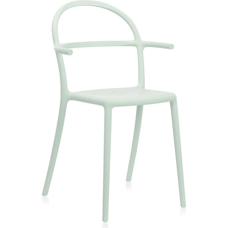 Kartell Generic C Armlehnstuhl, Plastik, Grün, 52 x 83.5 x 51 cm