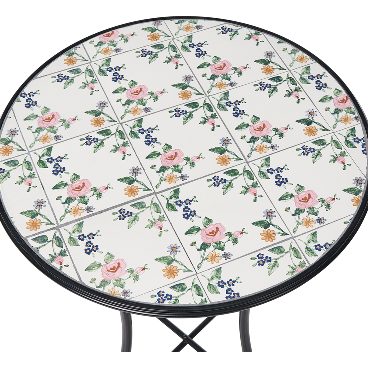 Outdoor Bistrotisch COLLIO 60 cm 60 cm Metall Schwarz – Bild 6