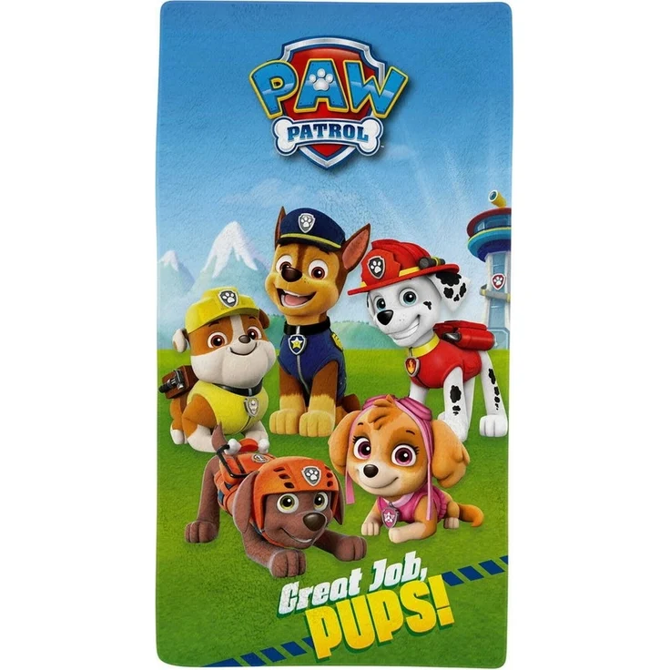 PAW PATROL Kapuzenhandtuch Handtuch Paw Patrol, 100% Baumwolle (1-St) – Bild 1