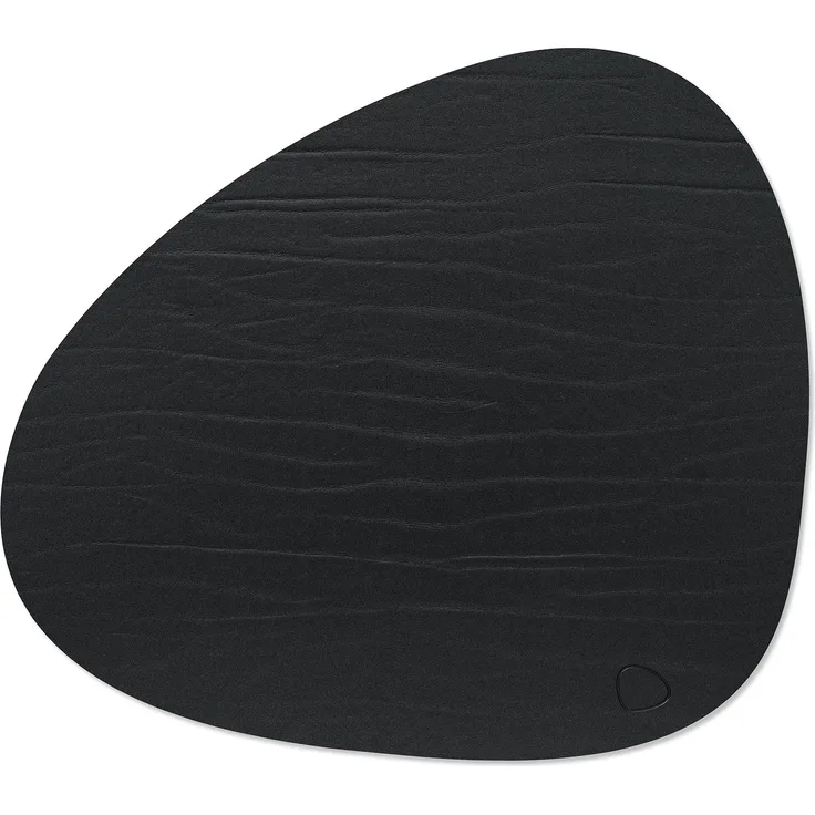 LIND DNA Table Mat Curve L 37x44 cm Buffalo Black