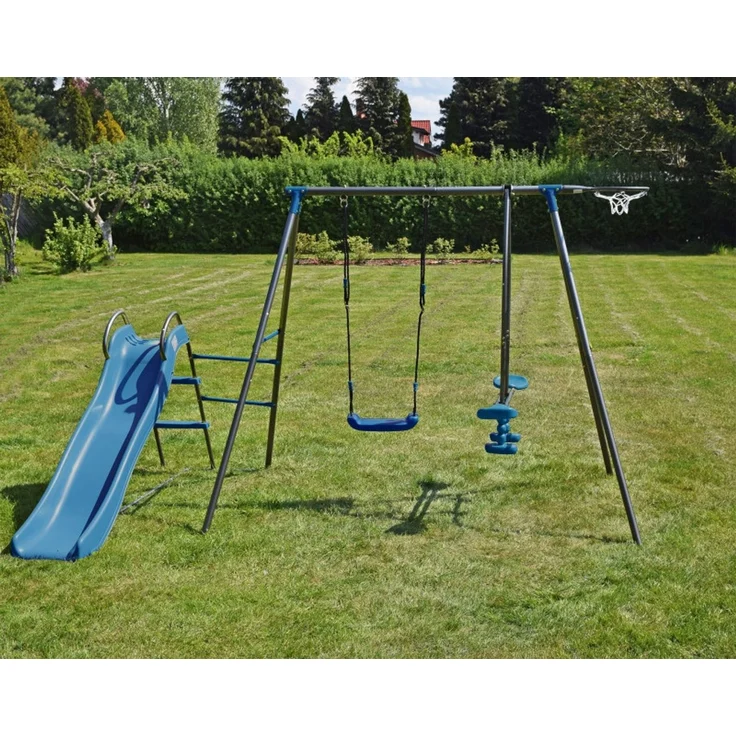 Kinderspielplatz aus Metall |Schaukel, Rutsche, Basketball #4542 – Bild 6