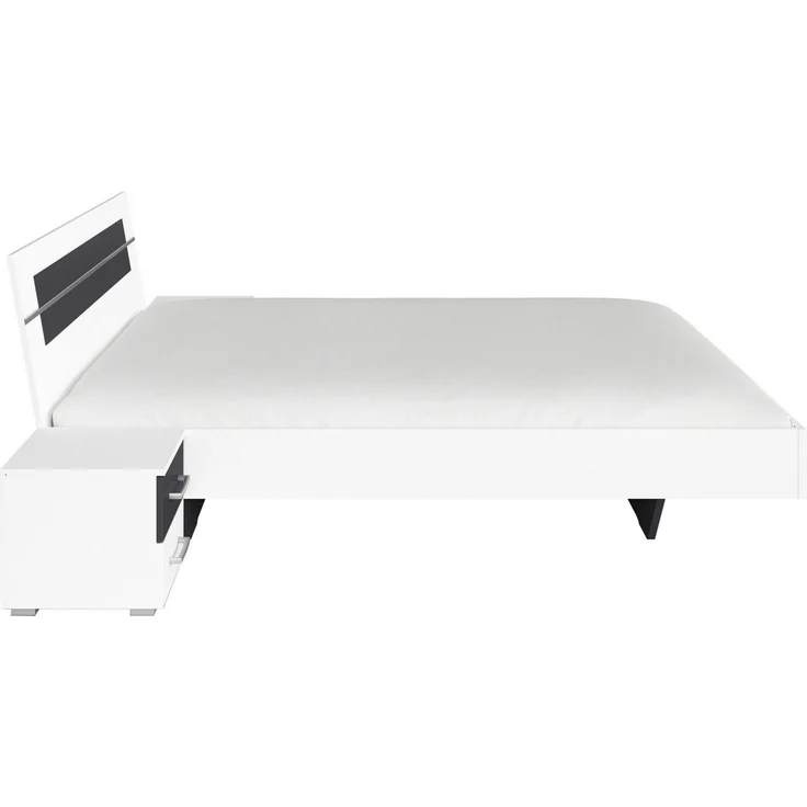 rauch Bettanlage Doppelbett Futonbett BURANO in schwebender Optik, (Set, 3-tlg), und abgesetztem Kopfteil mit 2 Nachttischen MADE IN GERMANY – Bild 4