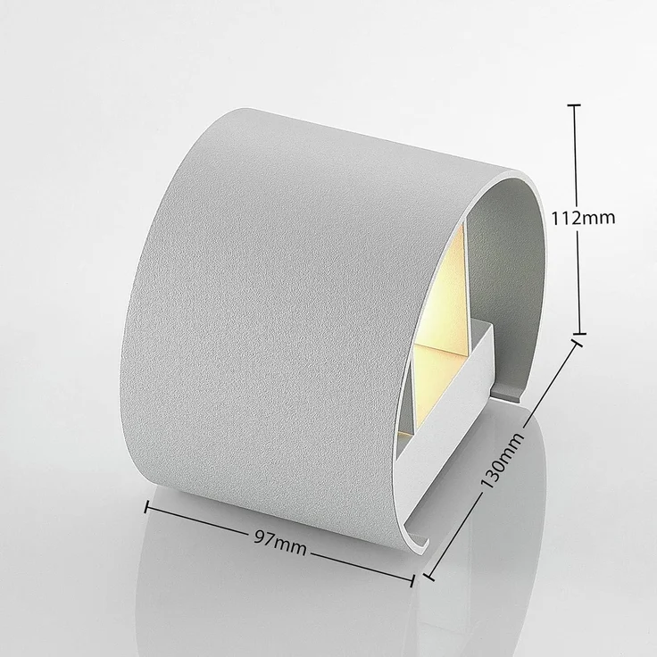 Arcchio Wandleuchte Zuzana, Metall, Weiß IP20, 1 x 8 W LED – Bild 4
