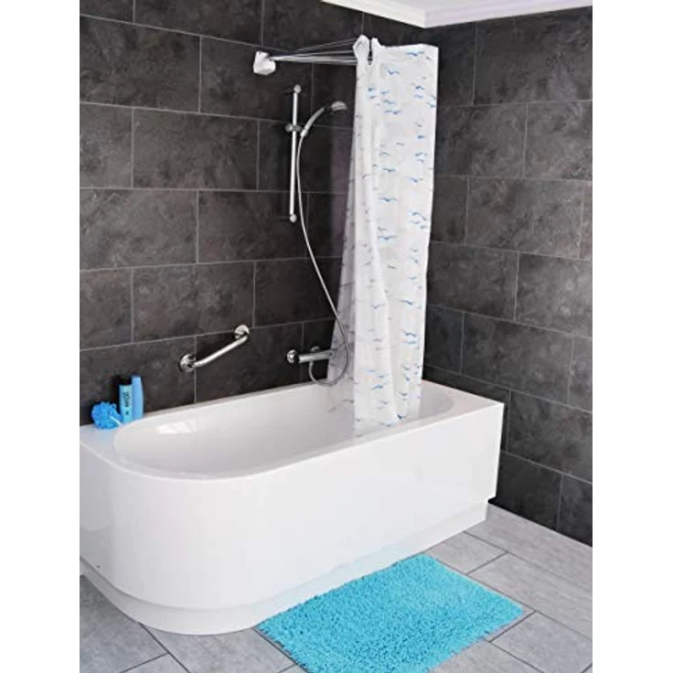 Ridder Duschvorhang Sylt blau Breite 210 cm – Bild 2