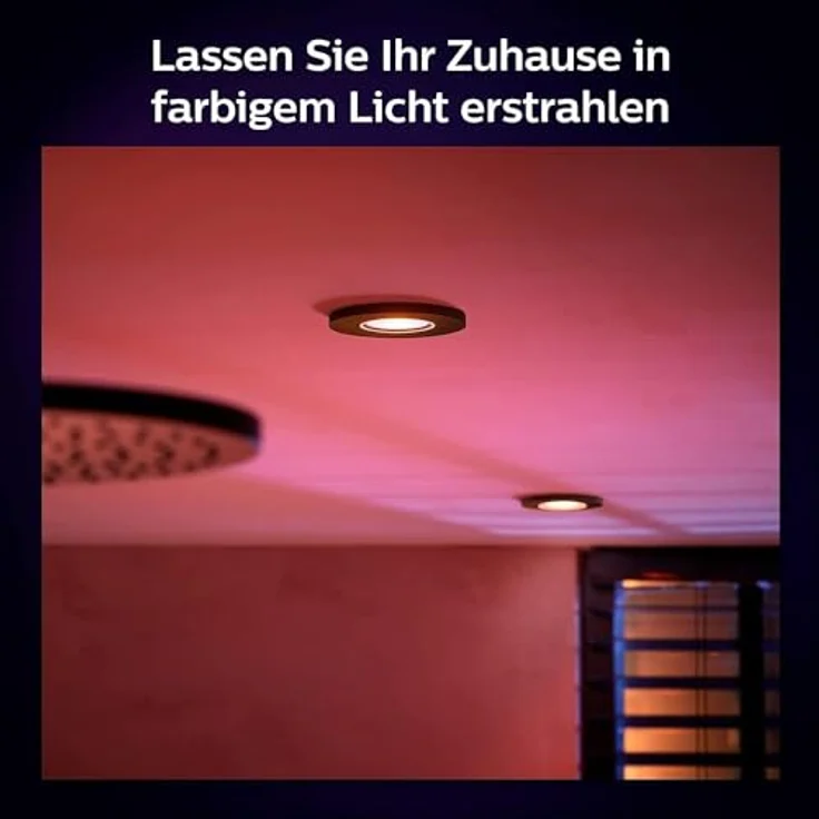 Philips Hue White&Col. Amb. Xamento Einbauspot schwarz 3x4.2W – Bild 6