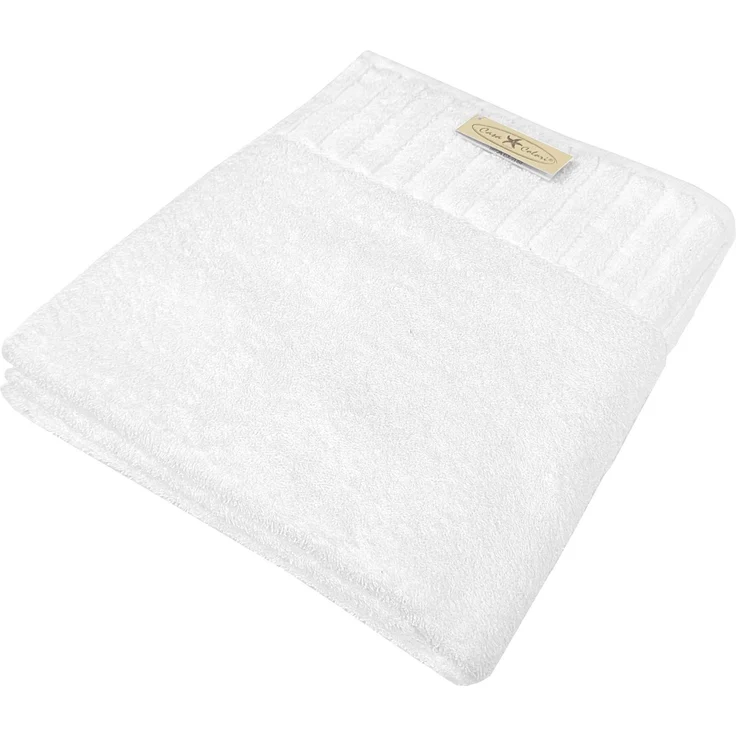 Duschtuch uni weiß 70 x 140 cm – Bild 1