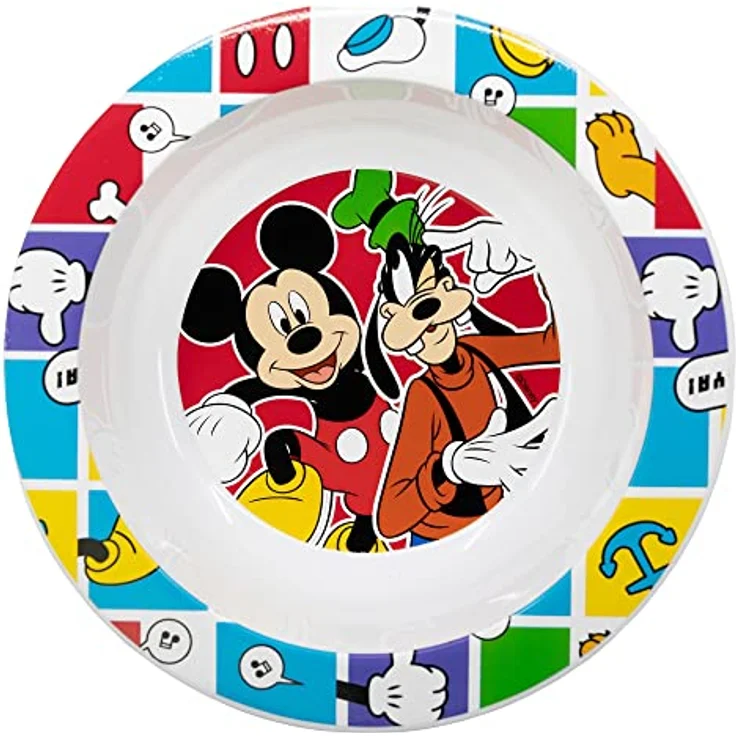 Mikrowellengeschirr Schüssel Ø16 für Kinder verschiedene Motive Mickey Mouse – Bild 3