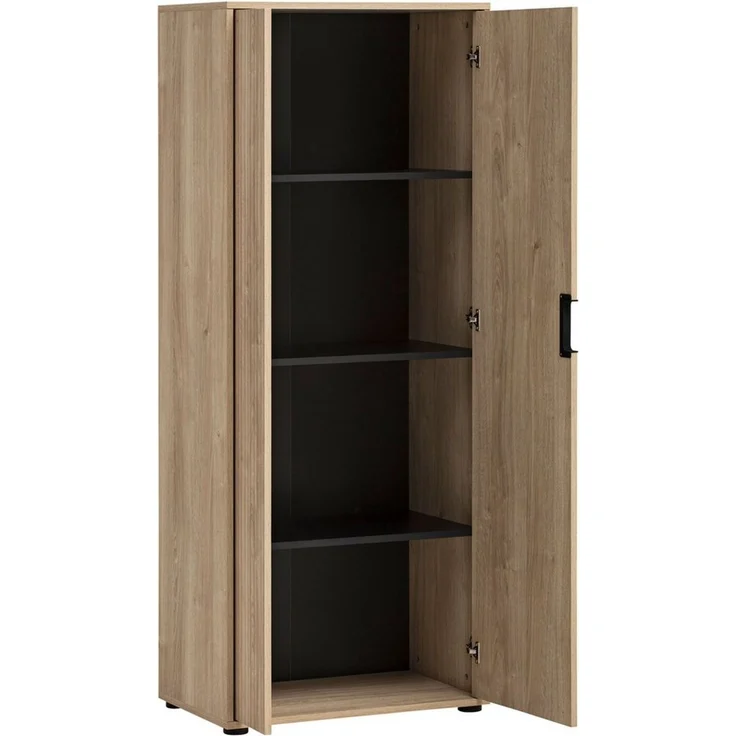 Schildmeyer Aktenschrank Emmik 702040, weißeiche Dekor/gestreift, 65 x 41 x 163,6 cm – Bild 3