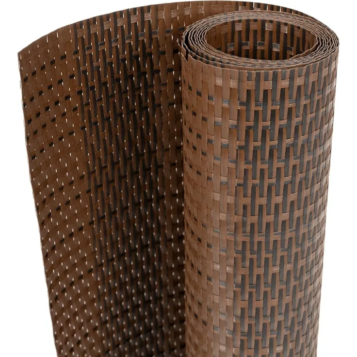 vidaXL Balkon-Sichtschutze 10 Stk. Braun Schwarz 255x19 cm Poly Rattan 156315