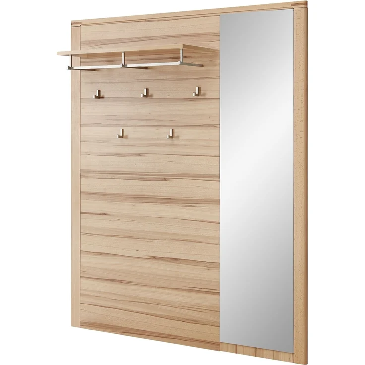 Garderoben-Set >Nature One< (2-teilig) in Kernbuche - 120x205x40 (BxHxT) – Bild 6