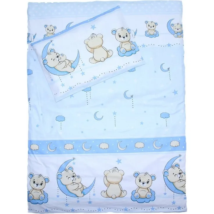 Primawela Babybettwäsche 2 teilige Baby Kinder Bettwäsche 100% Baumwolle 100x135 cm