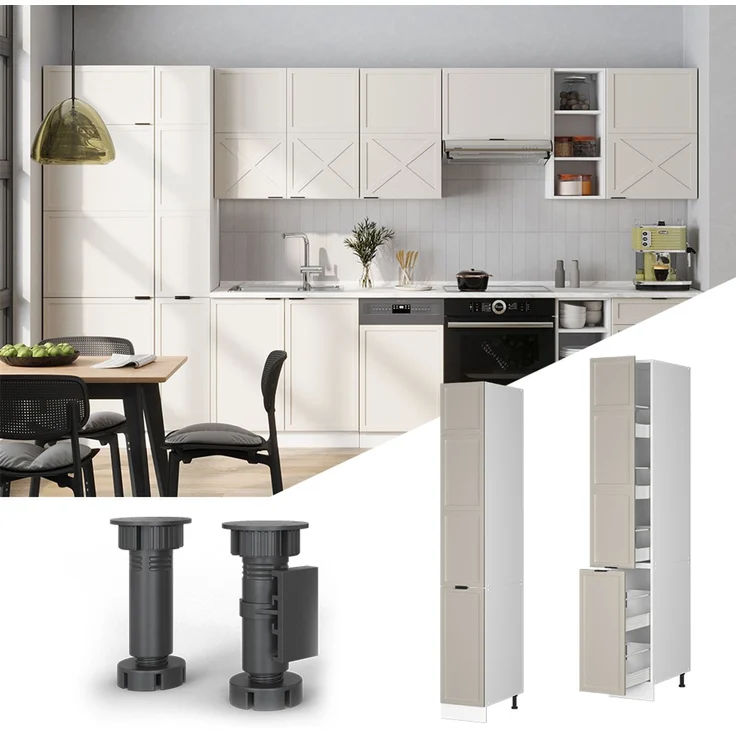 Apothekerschrank Fame-Line GrauBeige 30 cm Vicco – Bild 2