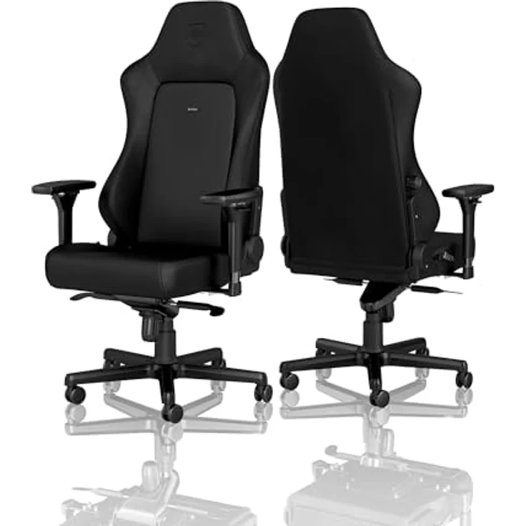 noblechairs Hero Black Edition Komfortable und Langlebige Gaming Stuhl mit Inklusive Kissen, Perfekt Optimierte Ergonomie des Office Stuhl Sorgt für Hohen Sitzkomfort – Bild 5