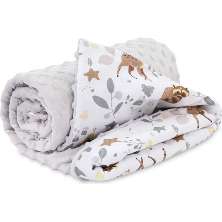 Wohndecke Babydecke Sommerdecke mit Minky 75x100 cm - Baby Kinderdecke, Totsy Baby – Bild 5