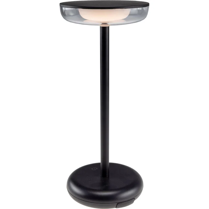 LED Akku-Tischleuchte "Foco Luz" 2900K, IP44, dimmbar, 26cm, matt schwarz – Bild 2