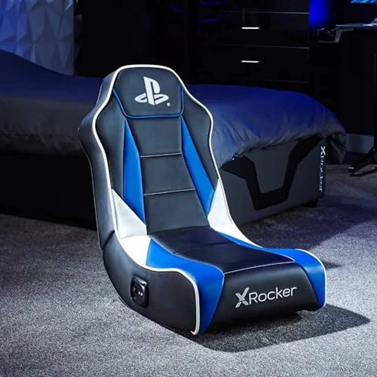 X Rocker Sony Playstation 5 Geist 2.0 Floor Rocker Gaming Sessel mit 2.0 Audiosystem | PS5 Kindersessel